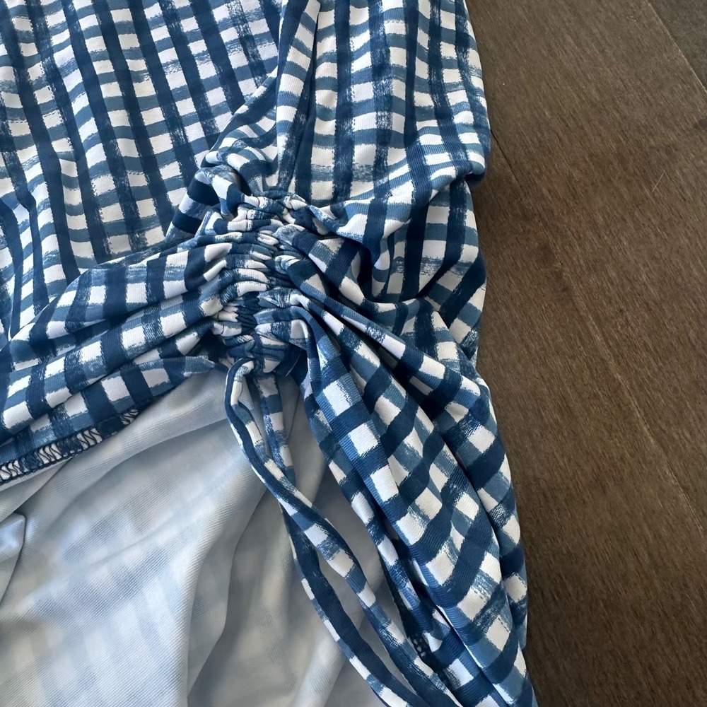 Southern Tide Womens Gingham Kinsley Performance Dress Preppy Coastal Active M - Picture 5 of 7